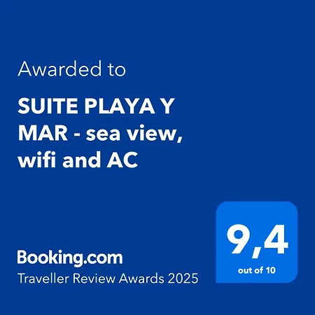 Playa Y Mar - Sea View, Wifi And Ac Apartamento